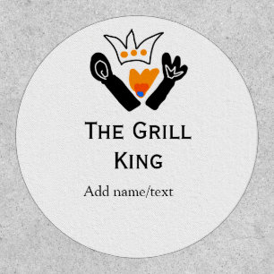 The grill master add name text cooking best barequ patch