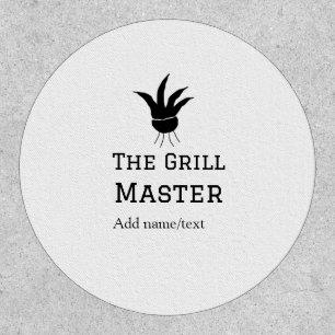 The grill master add name text cooking best barequ patch
