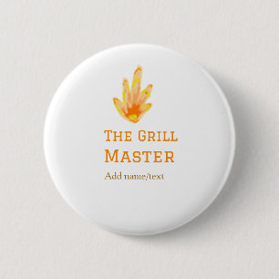 The grill master add name text cooking best yellow button