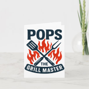 The Grill Master Bbq Father's Day Grandpa Grilling Card