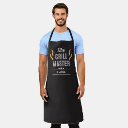 The Grill Master Editable Color Personalized Apron