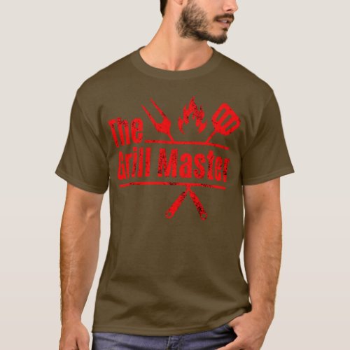 The Grill Master Vintage Distressed Funny Grill Da T_Shirt