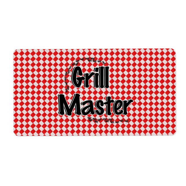 The Grill Master w/Picnic Table & Ants Label (Front)