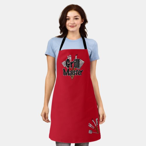 The Grill Master with BBQ Tools Apron