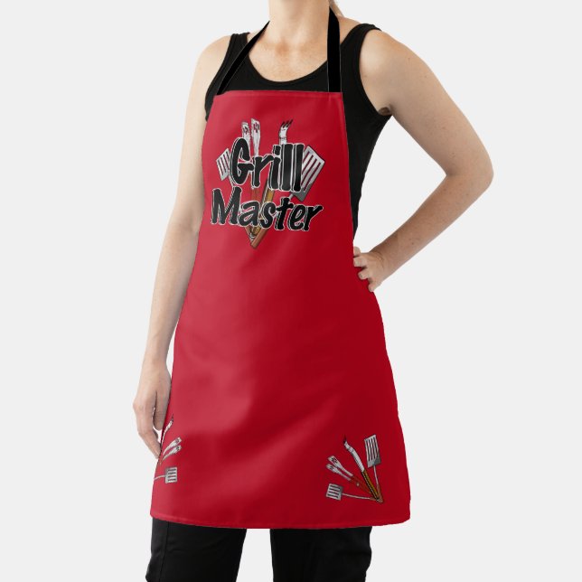 The Grill Master with BBQ Tools Apron (Insitu)