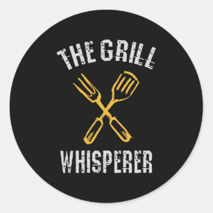 The Grill Whisperer Classic Round Sticker