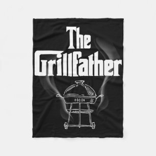 The Grillfather Bbq Grill Smoker Rbecue Grilling  Fleece Blanket