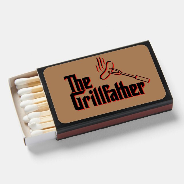 The Grillfather Funny BBQ  Matchboxes (Front Open)