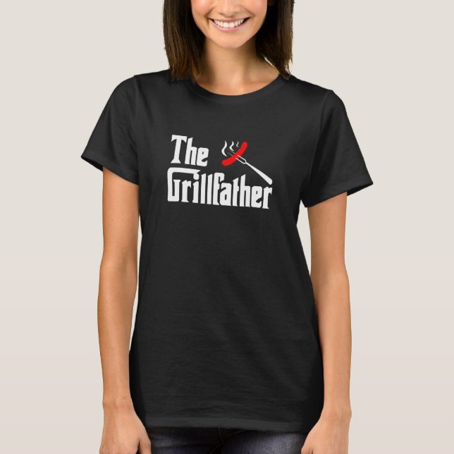 The Grillfather Graphic Grilling Grill Master Barb T-Shirt (Front)