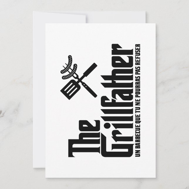 The Grillfather Invitation (Front)