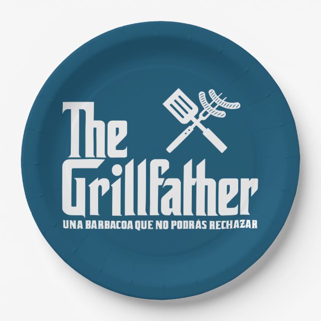The Grillfather Paper Plates (Front)