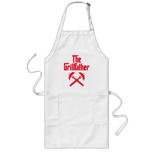 The Grillfather With Hot Dogs Long Apron