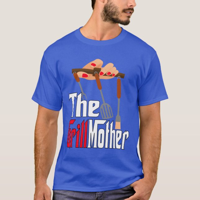 THE GRILLMOTHER Funny grill BBQ women mom mother g T-Shirt (Front)