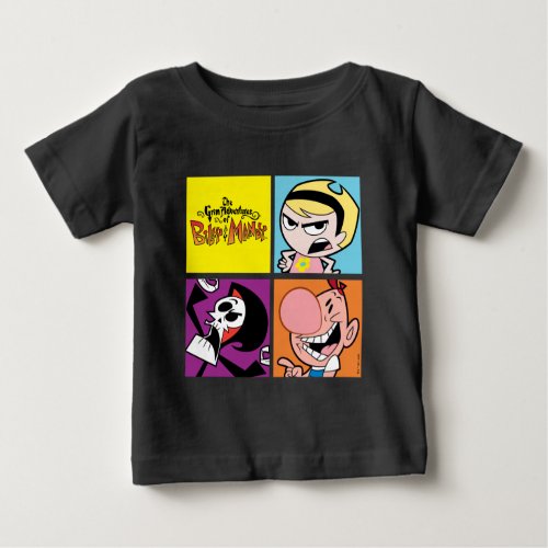 The Grim Adventures of Billy  Mandy Character Art Baby T_Shirt