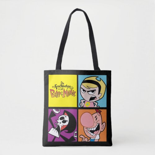 The Grim Adventures of Billy  Mandy Character Art Tote Bag