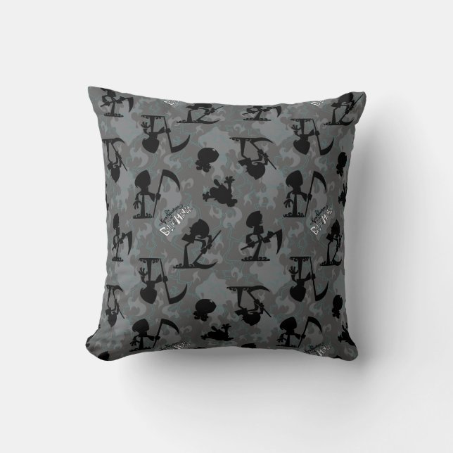 The Grim Adventures of Billy & Mandy Pattern Throw Pillow (Front)