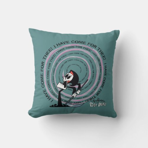 The Grim Adventures of Billy  Mandy _ Reaper Throw Pillow