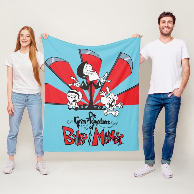 The Grim Adventures of Billy & Mandy Scythes Art Fleece Blanket (In Situ)