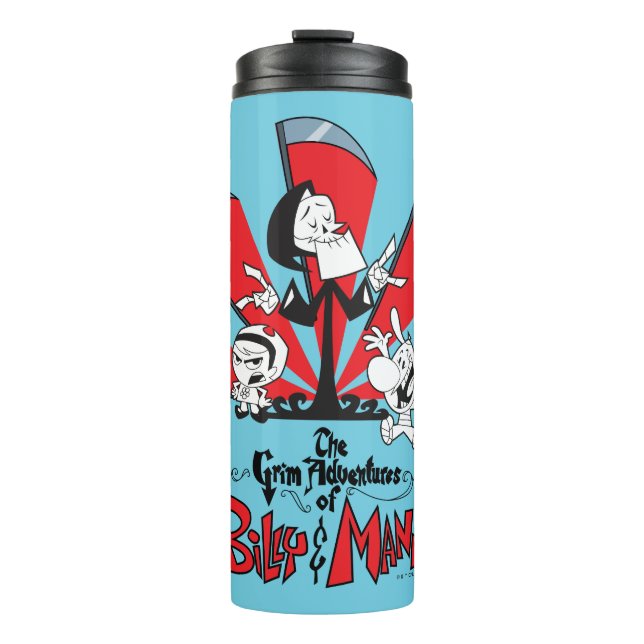 The Grim Adventures of Billy & Mandy Scythes Art Thermal Tumbler (Front)