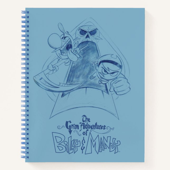 The Grim Adventures of Billy & Mandy Sketch Art Notebook (Front)