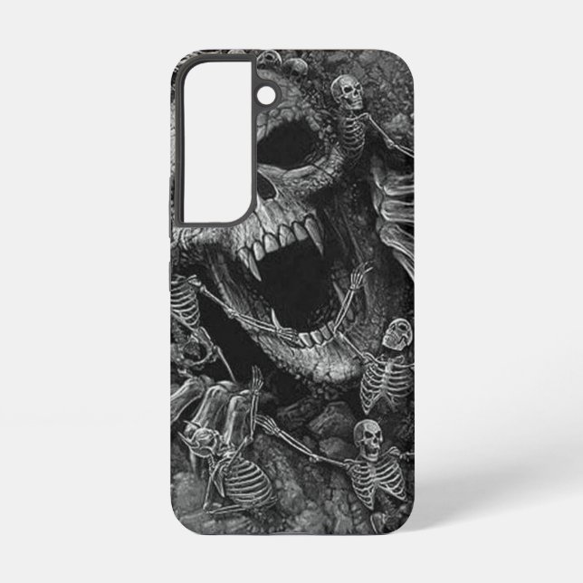 The Grim Beauty, Death Skeleton Samsung Galaxy Case (Back)