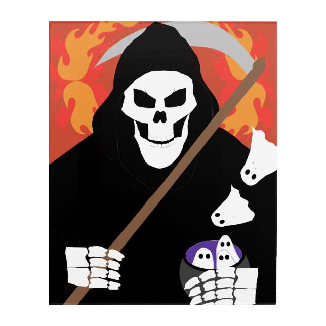 The Grim Reaper Acrylic Print (Front)