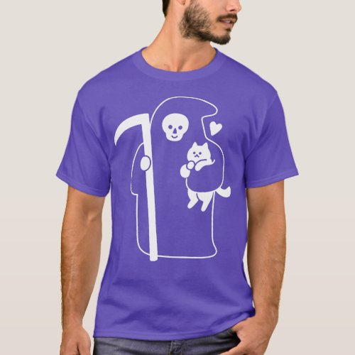 The Grim Reaper Loves Cats T_Shirt