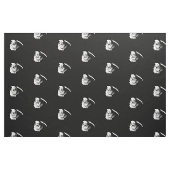 The Grim Reaper Or Death Fabric by ARTBRASIL at Zazzle