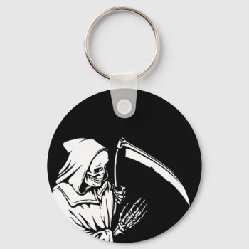 The Grim Reaper Or Death Keychain by ARTBRASIL at Zazzle
