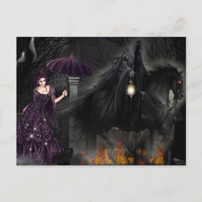 The Grim Reaper Postcard (Front)