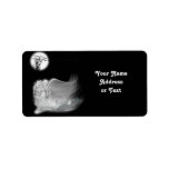 The Grim Reaper Rides From Graveyard Label