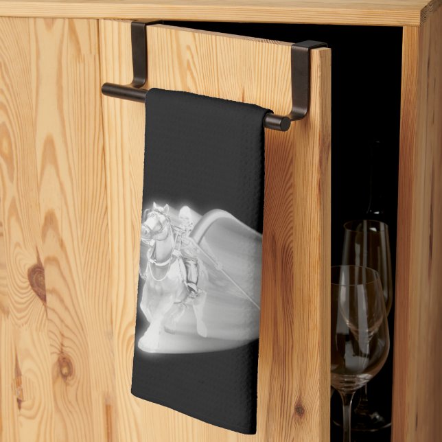 The Grim Reaper Rides Halloween Kitchen Towel (Thirds Fold)