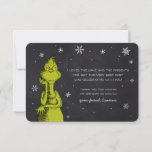 The Grinch Chalkboard Birthday<br><div class="desc">Thank all your family and friends for coming to your child's  Birthday Party this year with these cute Grinch Birthday thank you cards. Personalize by adding a custom thank you message.</div>