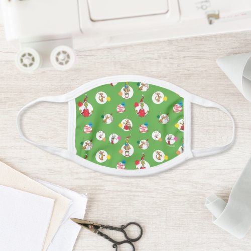 The Grinch  Christmas Dot Pattern Face Mask