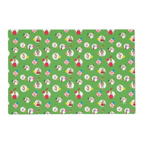 The Grinch  Christmas Dot Pattern Placemat