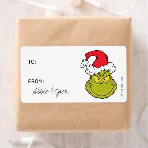 The Grinch | Christmas - To From Stickers