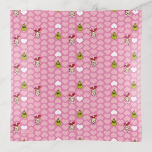 The Grinch  Cindy_Lou Pink Heart Pattern Trinket Tray