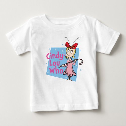The Grinch  Cindy_Lou Who _ Candy Cane Baby T_Shirt