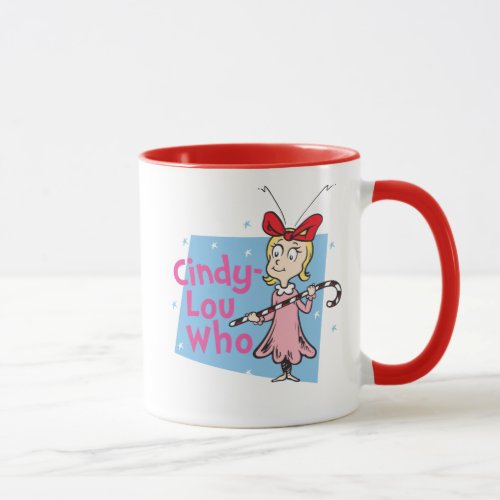 The Grinch  Cindy_Lou Who _ Candy Cane Mug