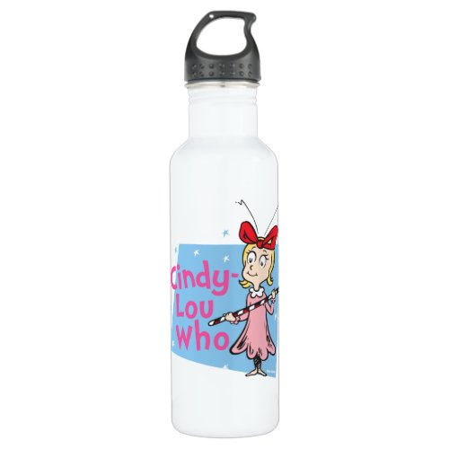The Grinch  Cindy_Lou Who _ Candy Cane Water Bottle