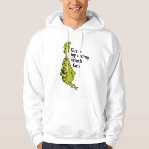 The Grinch  Funny Resting Grinch Face Hoodie