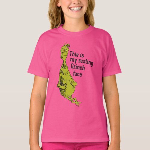 The Grinch  Funny Resting Grinch Face T_Shirt