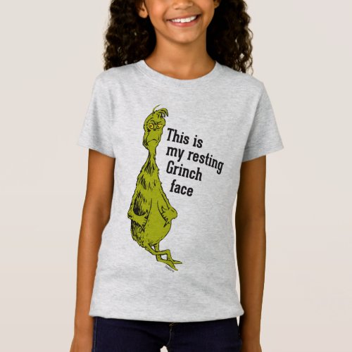 The Grinch  Funny Resting Grinch Face T_Shirt