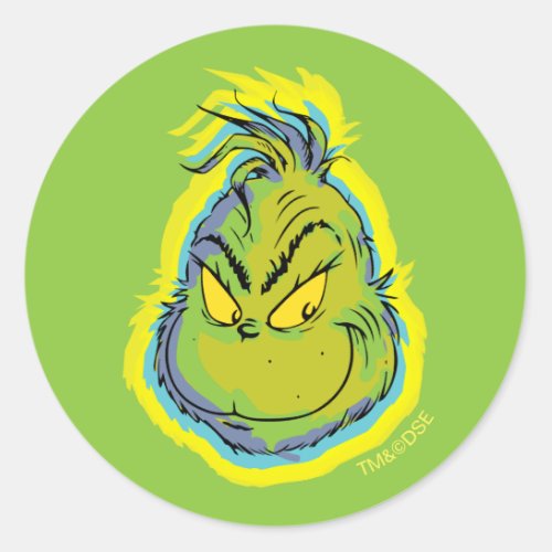 The Grinch  Funny Sorry I Was Late I Didnt Want  Classic Round Sticker