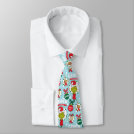 The Grinch | Happy Wholidays Pattern Neck Tie The Grinch | Happy Wholidays Pattern Neck Tie