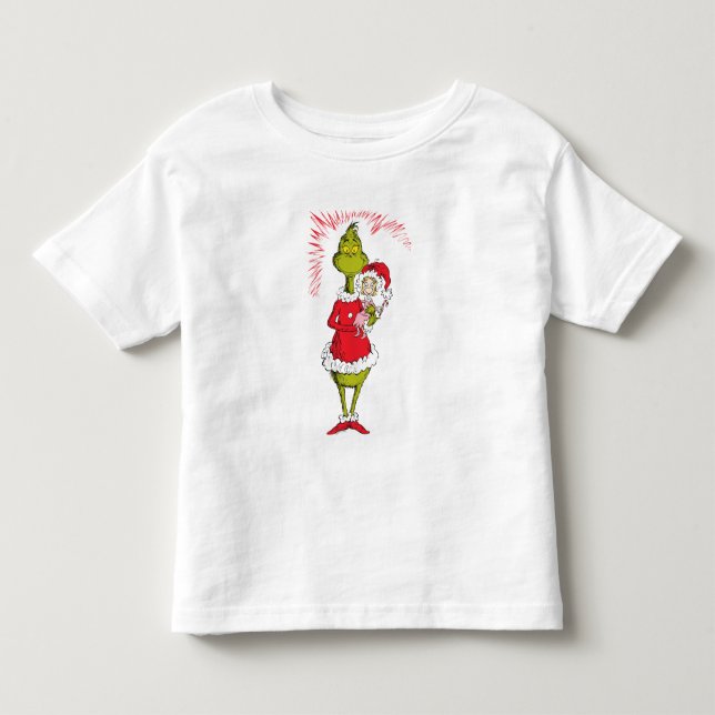 The Grinch Holds Cindy Lou Who Toddler T-shirt (Front)