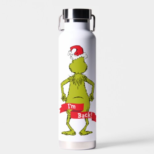 The Grinch  Im Back Water Bottle