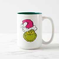 The Grinch in Pink Santa Hat