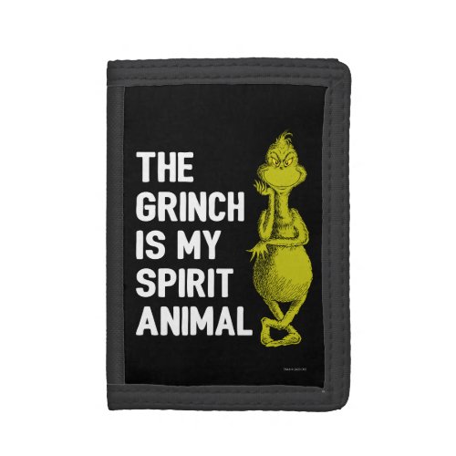 The Grinch is my Spirit Animal Trifold Wallet