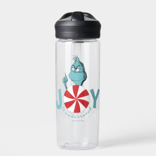 The Grinch  Joy is Underrated Water Bottle